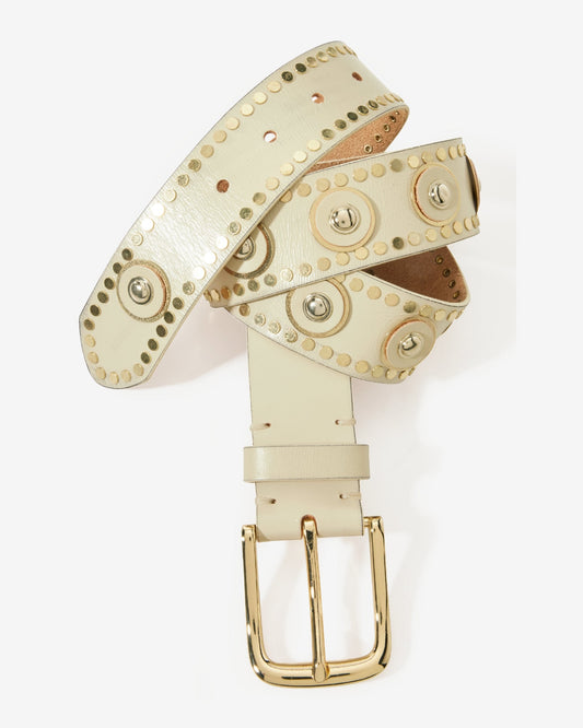 Gold Embellished Belt Off White