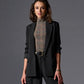 Relaxed Single Button Blazer Black