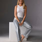 Monterey Silver Metallic Jean Light Wash/Silver