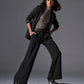 Malibu Wide Leg Effortless Drape Trouser Pant Black