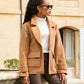 Chic Lady Coat Camel