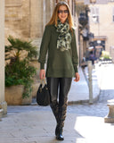Aspen Faux Leather Pull On Legging Black