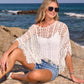 Effortless Crochet Pullover Poncho White