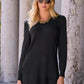 Puff-Sleeve Side Slit Sweater Proper Black