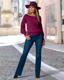 Monterey Pull On Bootcut Jean Dark Wash