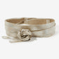 Metallic Chic Wrap Belt Silver
