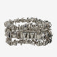 Metallic Stone Bracelet Silver