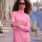 Lightweight Turtleneck Sweater Sachet Pink