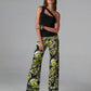 Malibu Print Wide Leg Pant End of Summer Abstract