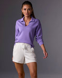 Luxe Lounge Drawstring Short Off White