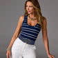 Printed So Effortless Tank Top Sailor Stripe