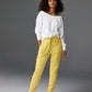 Cotton Comfort Drawstring Pocket Jogger Pale Banana
