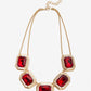 Gem Gold Necklace Ruby