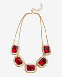 Gem Gold Necklace Ruby