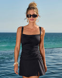 Swim Sense Square-Neck Tankini Top Proper Black