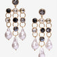 Pearl and Gem Earring Black Multi