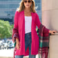 Lightweight Long Effortless Cardigan Cabaret Pink