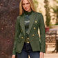 Modern Double-Breasted Blazer Olive Night