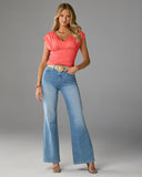Malibu High-Rise Wide Leg Jean Light Wash