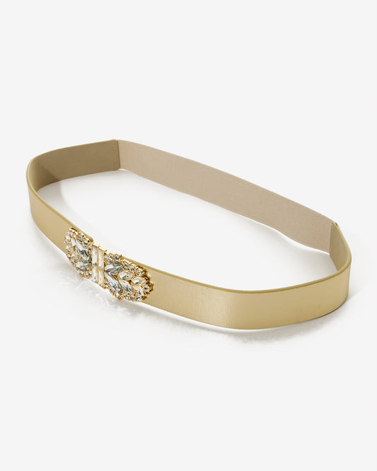 Jeweled Buckle Belt Multi