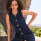 Rinse Tailored Denim Vest Rinse