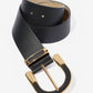Gold Buckle Belt Black