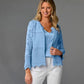 Lace Sweater Cardigan Blue Bell