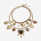 Charm Statement Necklace Gold