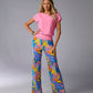 Beyond Travel Print Palazzo Pant Rainforest Escape