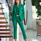 Newport Modern Slim Straight Leg Slit Front Trouser Pant Parakeet