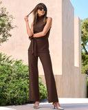 Beyond Travel High Rise Palazzo Pant Coffee Bean
