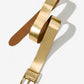 Modern Classic Leather Belt Gold