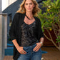 Effortless Cocoon Cardigan Black