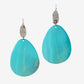 Statement Shell Teardrop Earring Turquoise