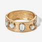 Crystal Gem Cuff Gold