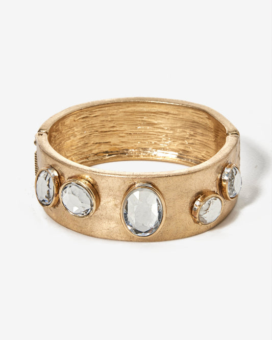 Crystal Gem Cuff Gold