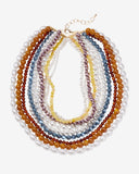 Multi Layered Trim Necklace Multi