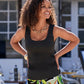 So Modern Scoop Neck Tank Top Proper Black