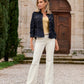 Monterey High Rise Bootcut Jean Off White