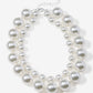 Double Layered Pearl Necklace White
