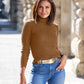 Ribbed Turtleneck Sweater Thrush