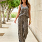 Malibu Print Wide Leg Pant Safari Glam