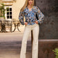 Monterey Five Pocket Faux Leather Bootcut Pant 2BN63 Bone