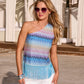 One Shoulder Fringe Sweater Multi