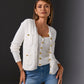 Button Detail Pocket Sweater Cardigan Off White