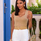 So Effortless Scoop-Neck Tank Top Sesame