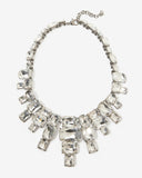 Gem Drop Necklace Silver