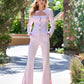 Monterey Modern Bootcut Side-Slit Trouser Pant Pink Quartz