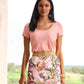 So Effortless Scoopneck T Shirt Peaches N Cream