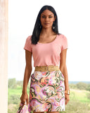 So Effortless Scoopneck T Shirt Peaches N Cream